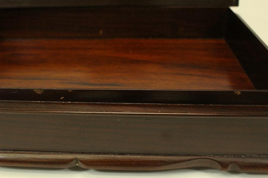 文房具 唐木 硯箱 二件(ZE403)