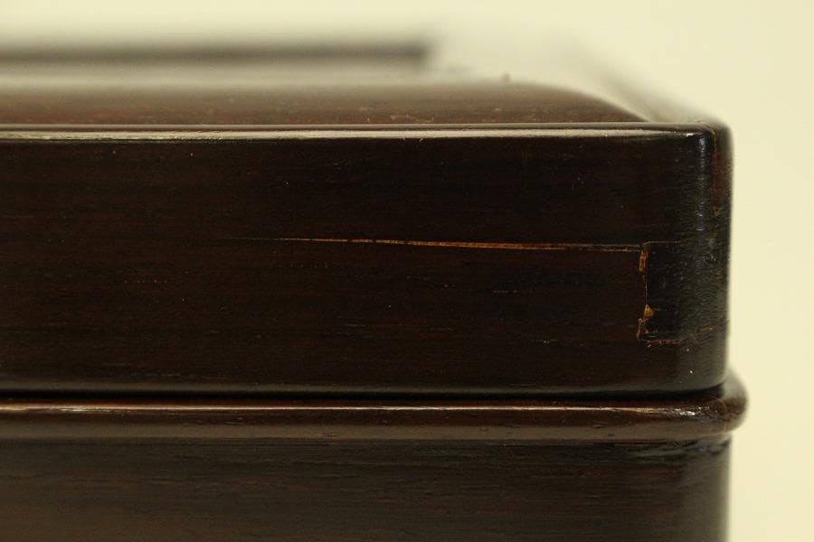 文房具 唐木 硯箱 二件(ZE403)