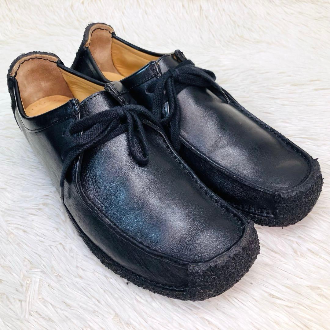 【極美品】Clarks 8.5クラークス ナタリー ブラック レザー 26.5