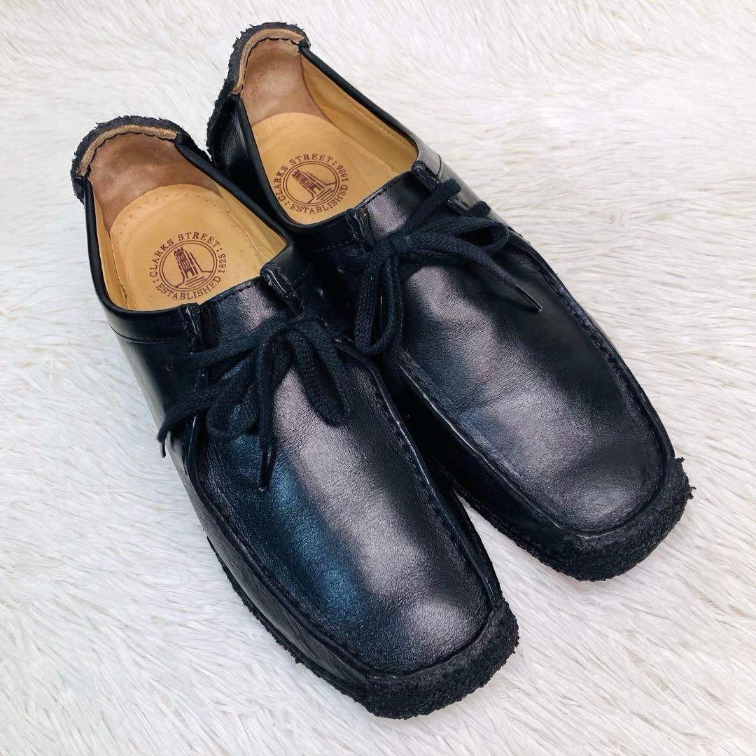【極美品】Clarks 8.5クラークス ナタリー ブラック レザー 26.5