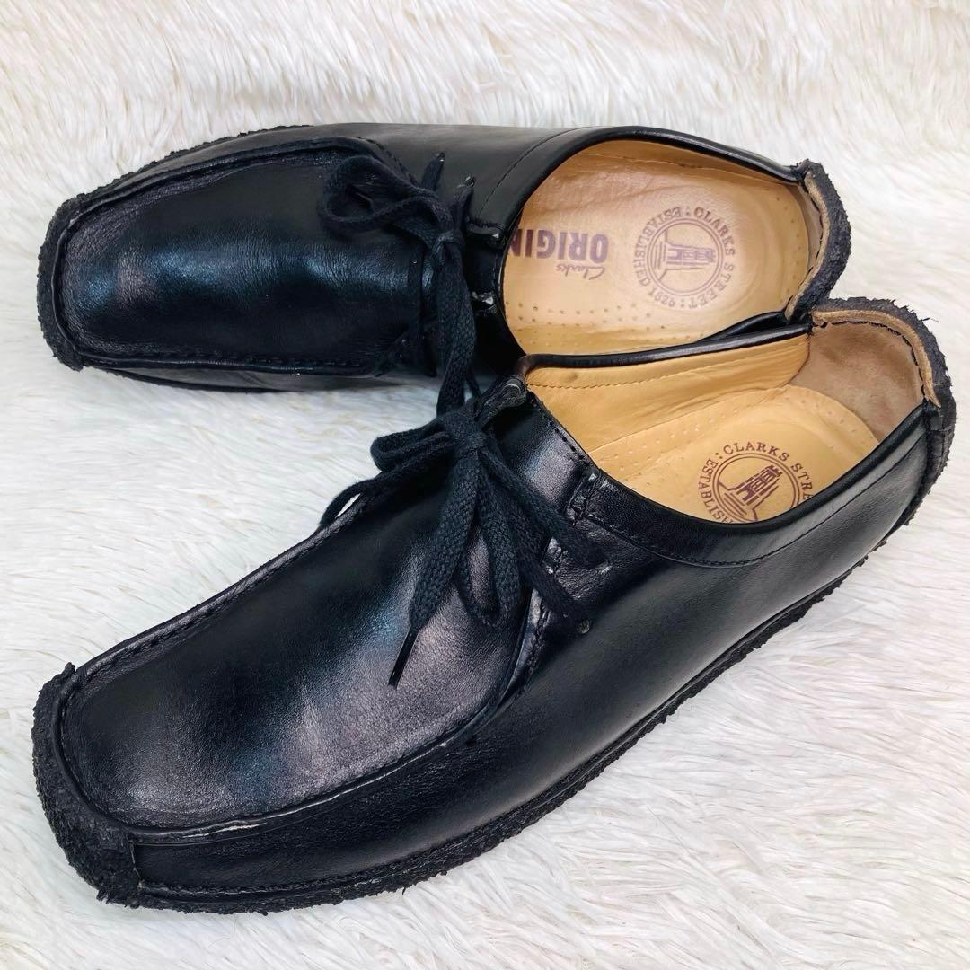 【極美品】Clarks 8.5クラークス ナタリー ブラック レザー 26.5