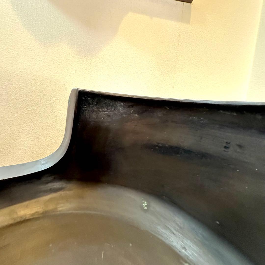 A.Bまとめて購入のみ♦︎未使用品♦︎茶道具　唐銅？面取り風炉　虫喰い 五徳　風炉