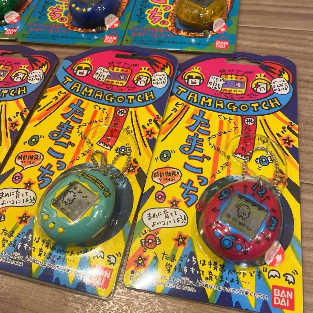 【新品 未使用】初代たまごっち 新種発見たまごっち　7個セット 希少カラー　緑