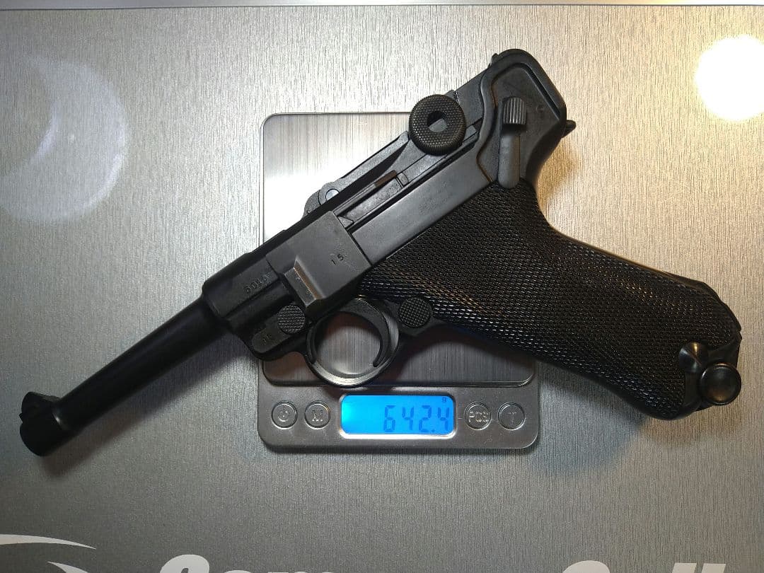 希少な美品！タナカ　ルガーP08　４インチ　快調ガスブロ、ガス漏れ無し！