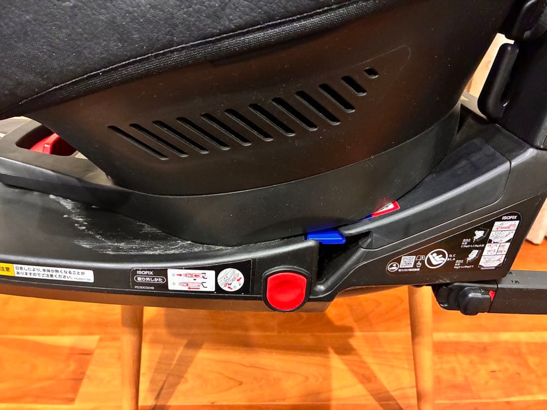 【付属品完備】Aprica クルリラAC ISOFIX シートベルト両対応