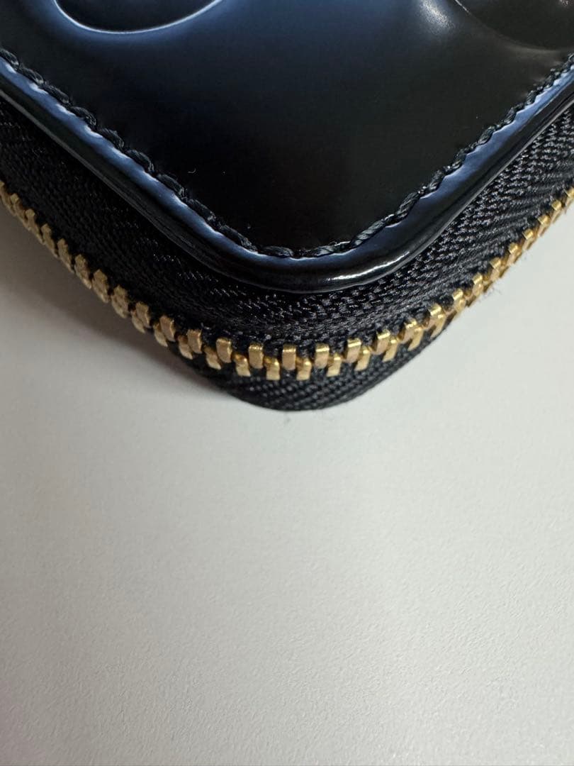 コムデギャルソン ポルカドット L字 ジップ 二つ折り財布