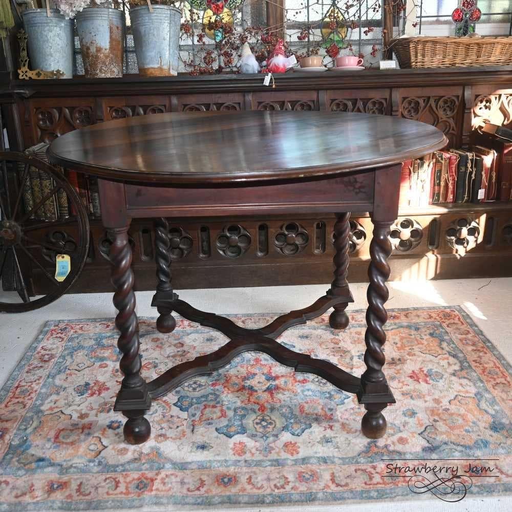 L3710-39 英国アンティーク オーク 丸テーブル ダイニング 食卓テーブル