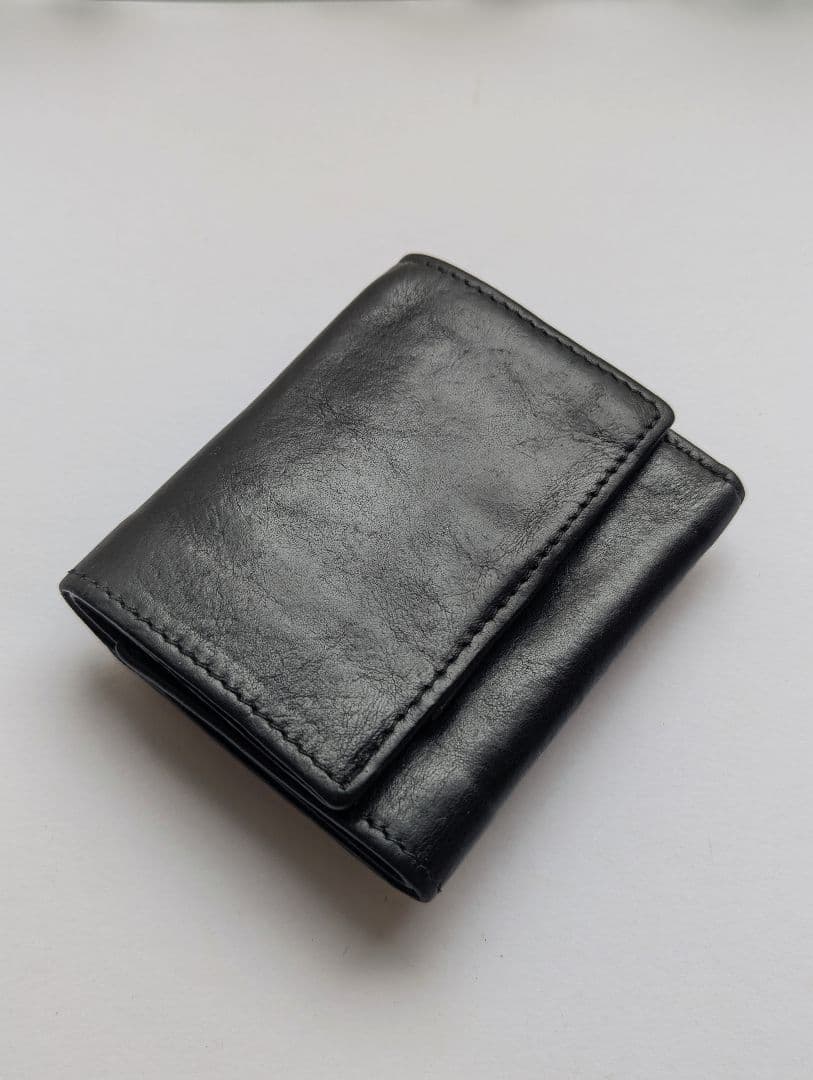 おんと0721さま専用 イルビゾンテ トリフォルドウォレット ブラック 男女兼用