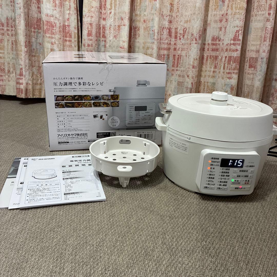 電気圧力鍋 PC-M01 ホワイト　中古　時短　タイパ