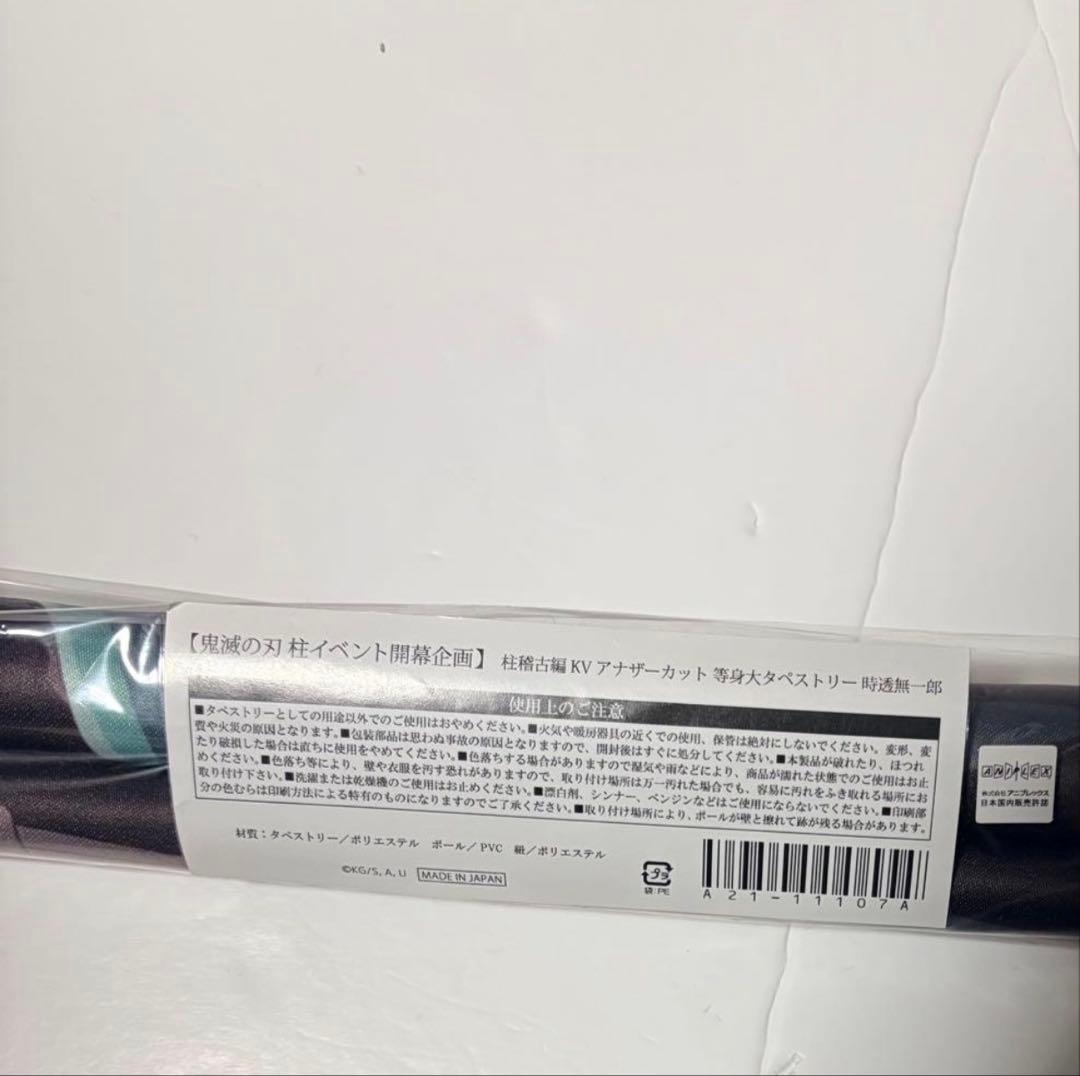 柱稽古編 KV アナザーカット 等身大 タペストリー 無一郎