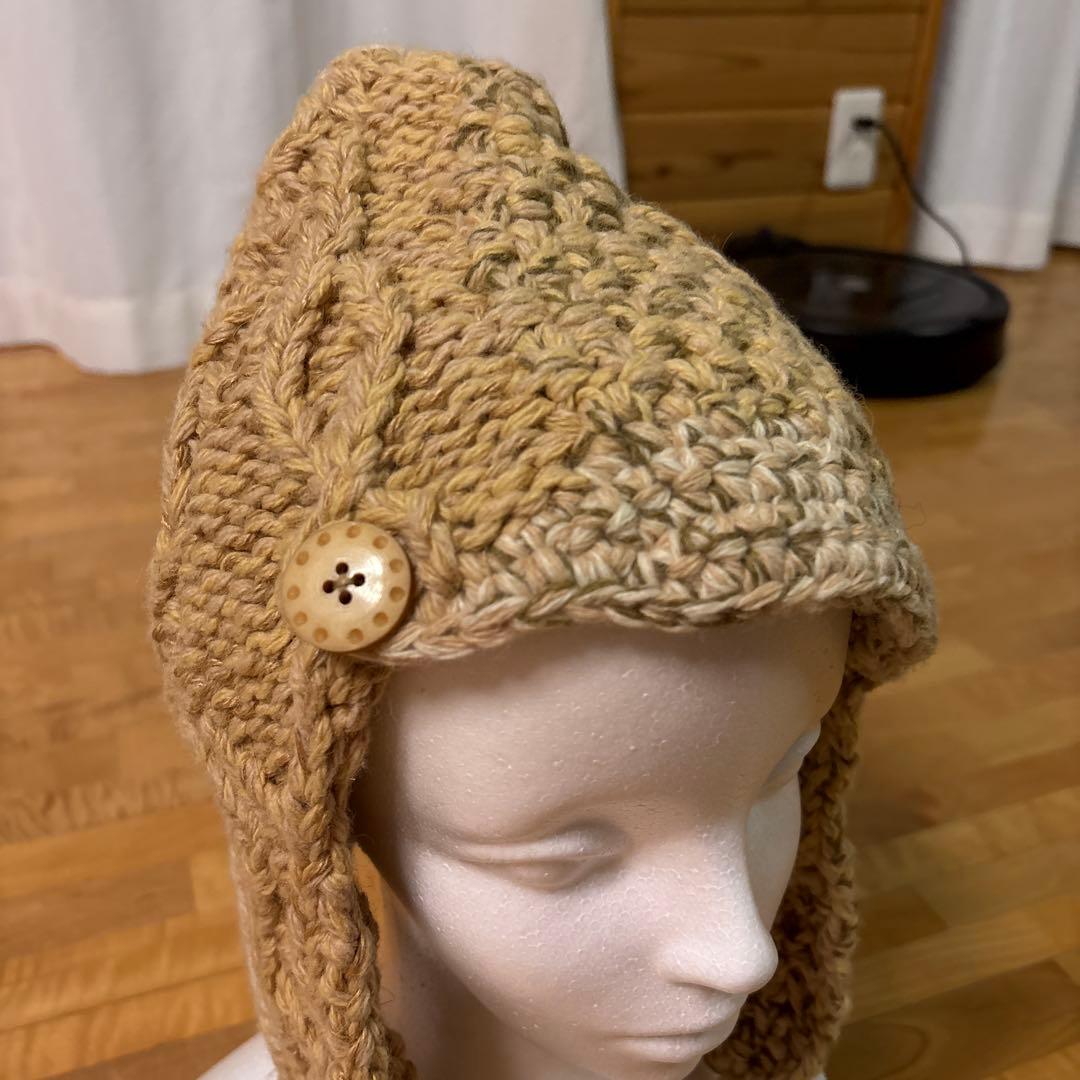 ★最終価格★値下げ応相談★キャピタル ベージュ 編み込みニット帽