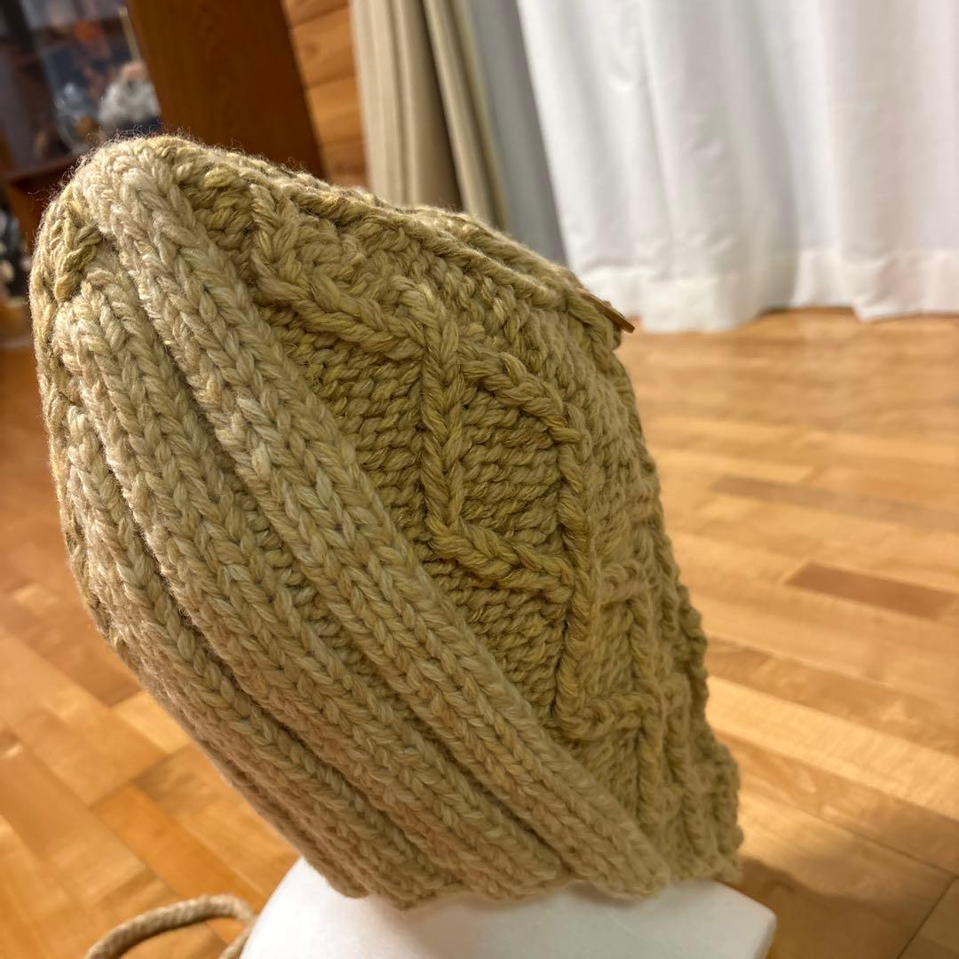 ★最終価格★値下げ応相談★キャピタル ベージュ 編み込みニット帽