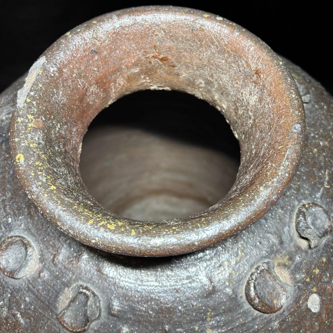 ★古陶磁/古備前 大壺 窯印！幅 約37㎝・高さ 約39.5㎝★