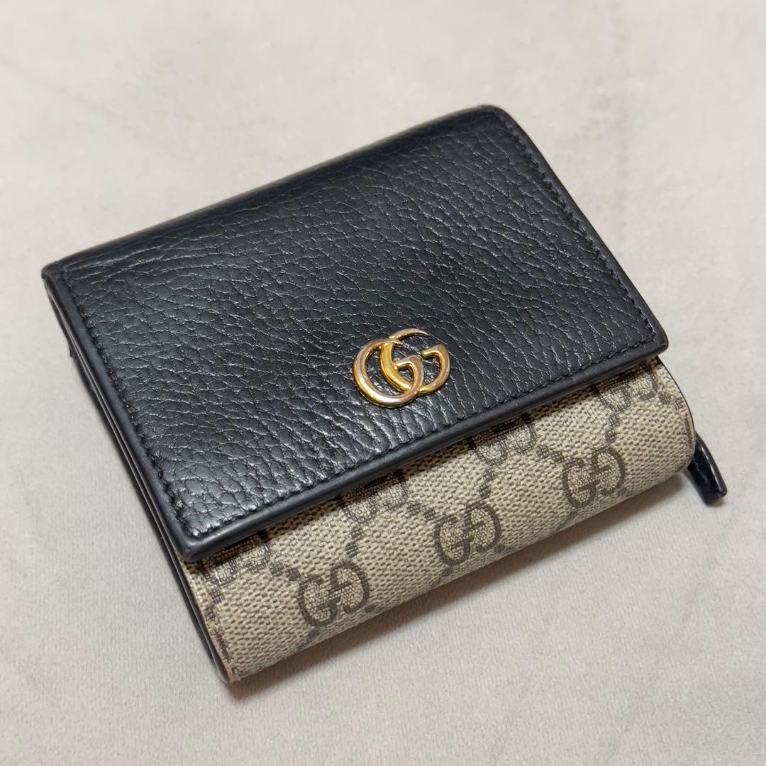 GUCCI＊GGマーモント＊二つ折り財布