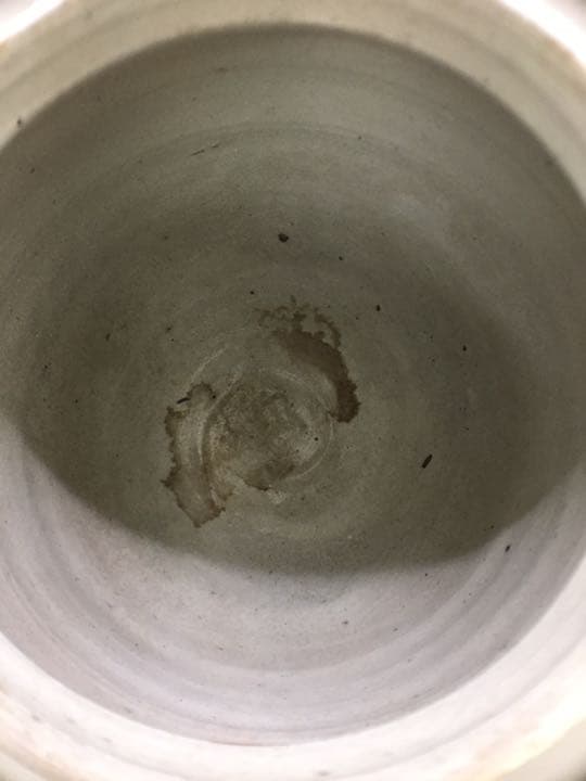 李朝白磁広口壺◆李朝前期◆無キズ◆送料無料◆李朝白磁◆水指◆茶道具◆茶