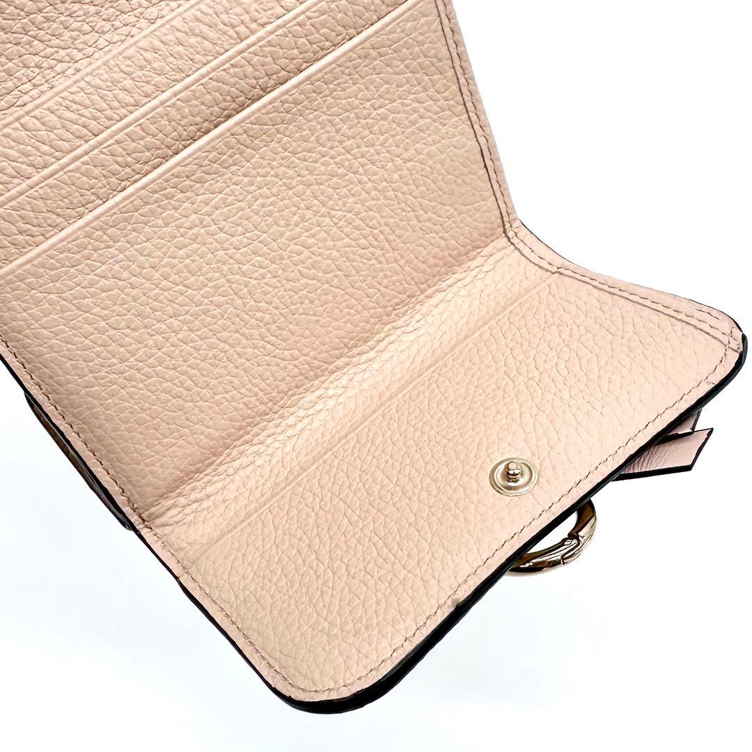極美品✨Chloe クロエ アルファベット スモールトリフォールドウォレット