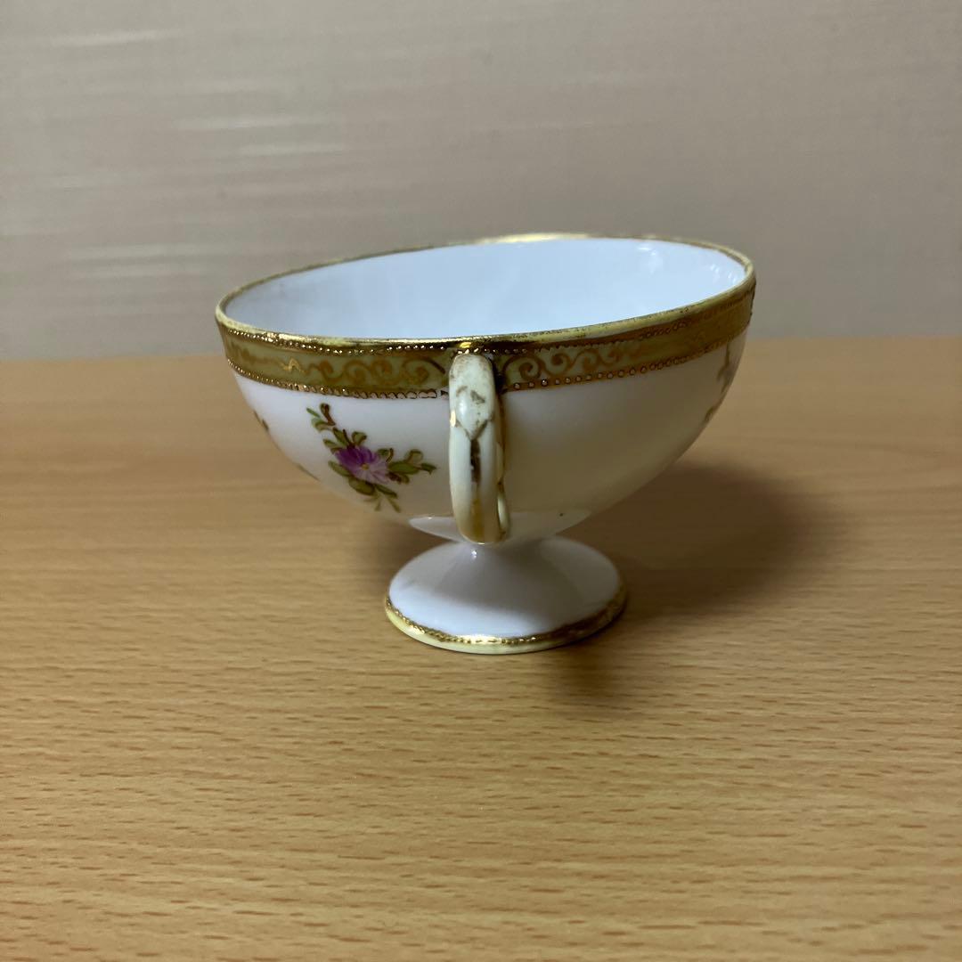 2. オールドノリタケ、マルキ印、金彩カップ＆ソーサー