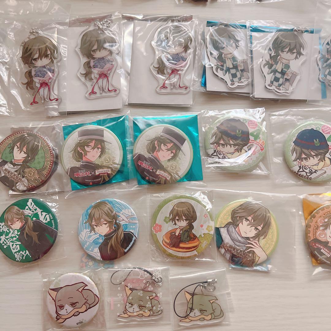 【画像複数枚】 明治東京恋伽　めいこい グッズセット 菱田春草 アクスタ 缶バ