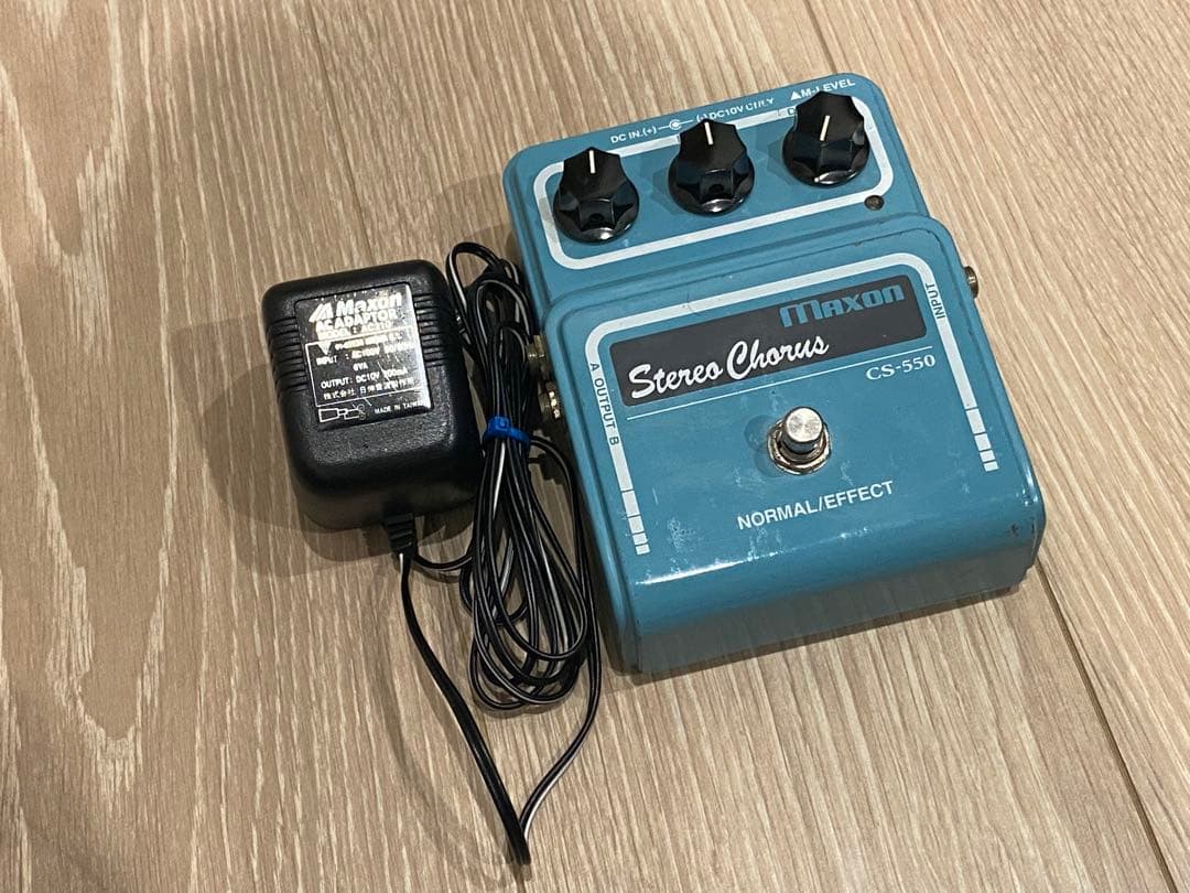 Maxon stereo chorus CS-550 純正電源ケーブル付き