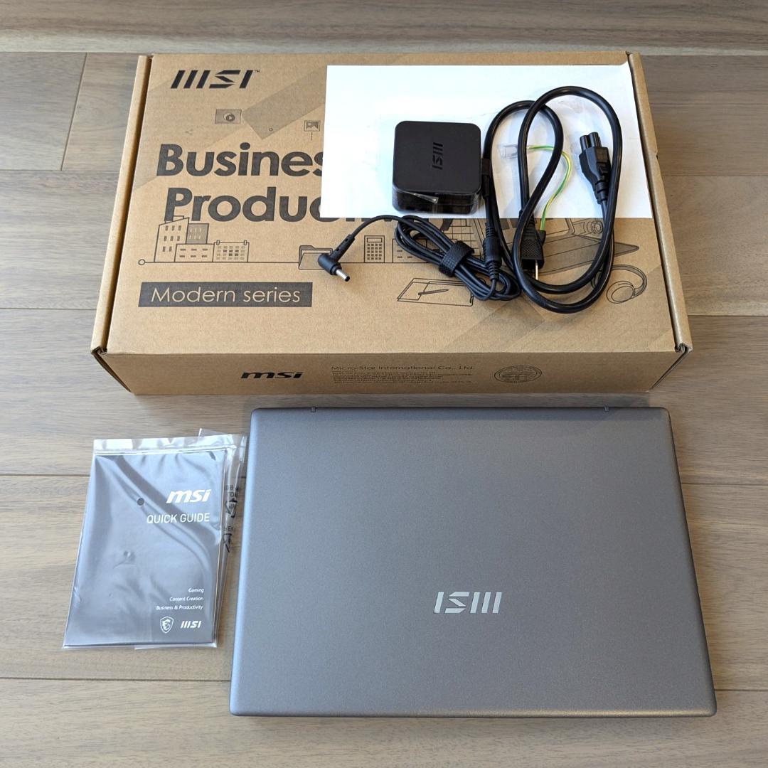 MSI 14インチ Core 7 32GB SSD 1TB バックライト付きキー