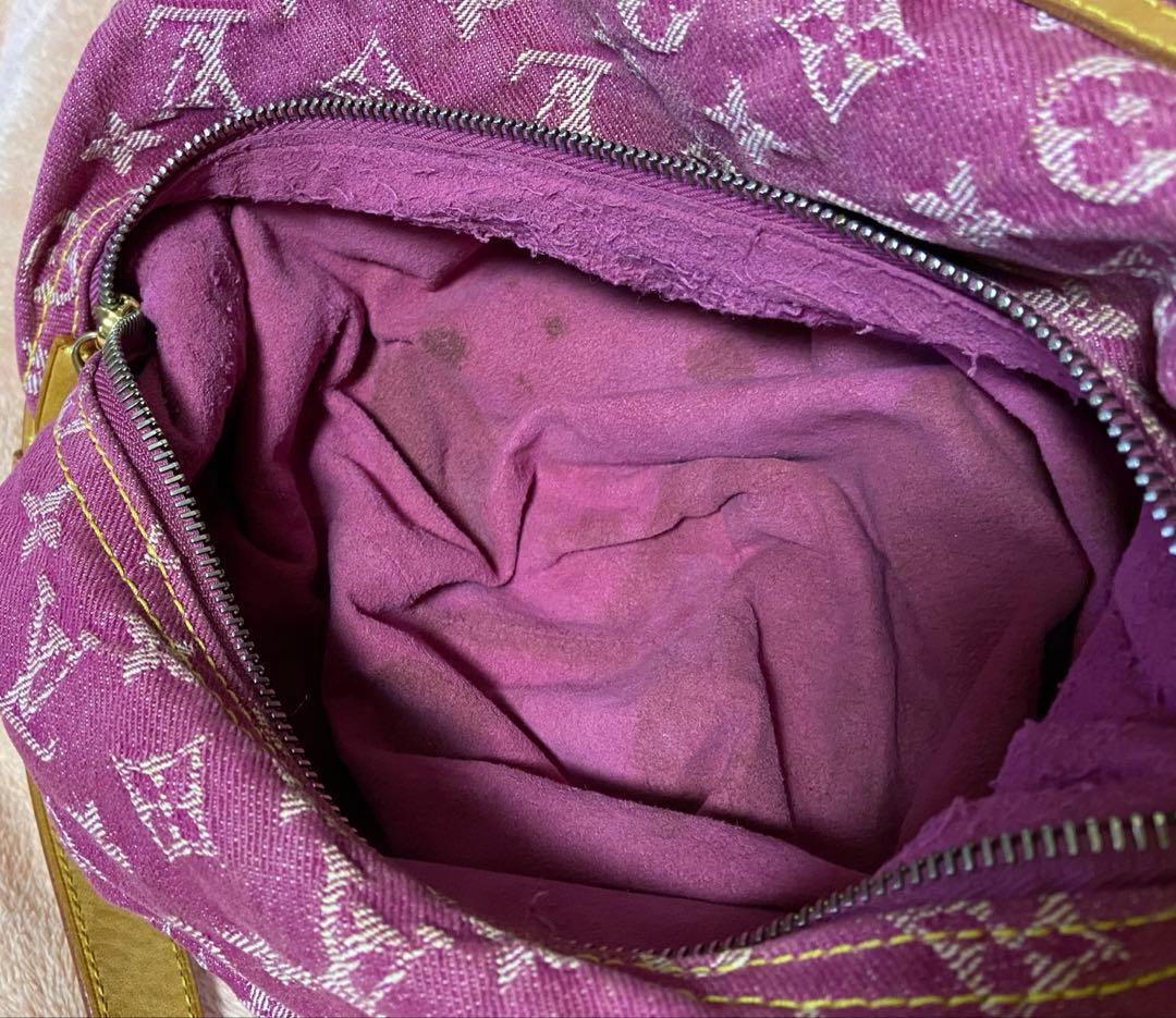 Louis Vuitton モノグラム デニム バギーGM ピンク