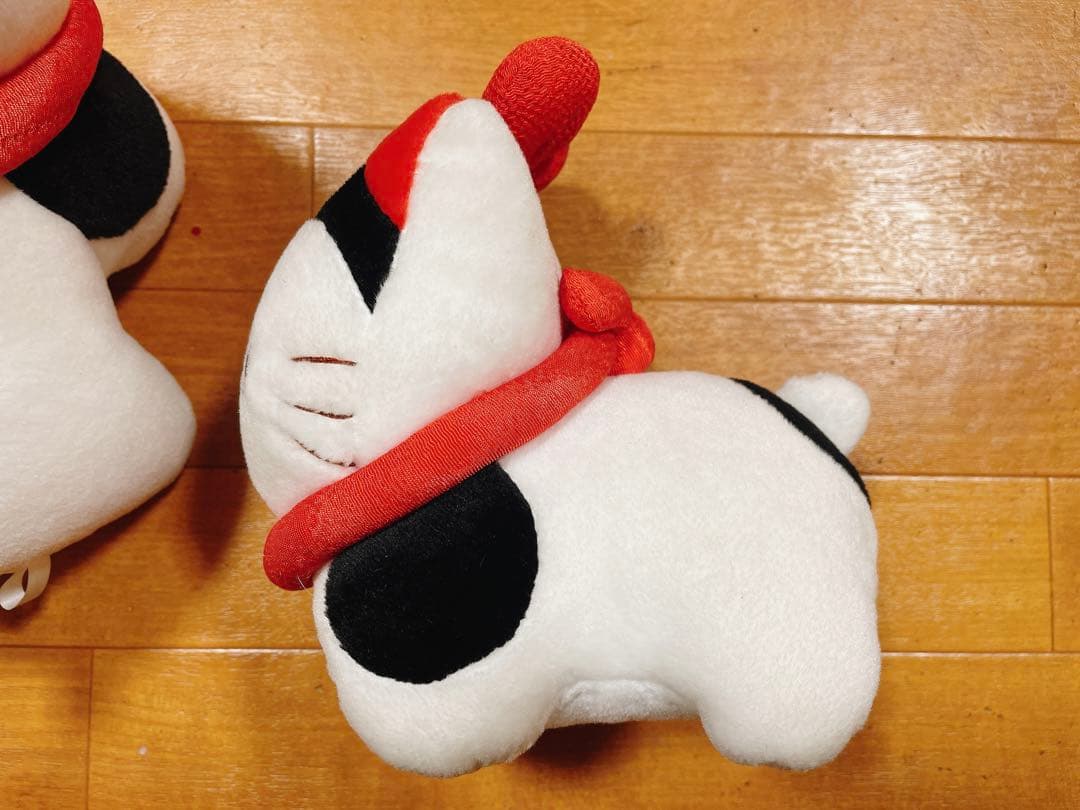 ハローキティ 狛犬 ぬいぐるみ サンリオ 和風 平成 レトロ 廃盤 希少 2個