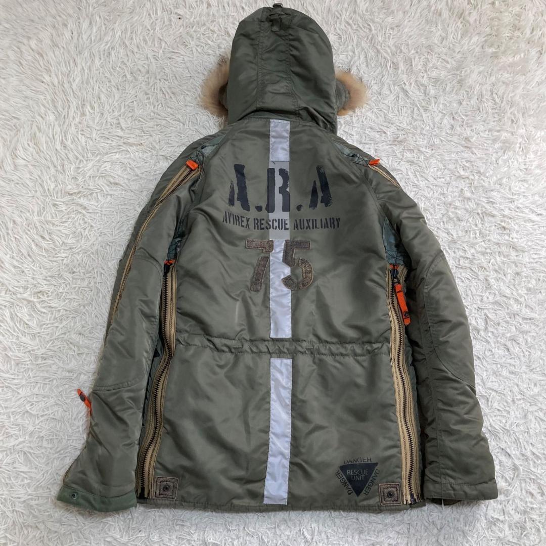 15889✨AVIREX N-3B ステンシル グリーン フライトジャケット