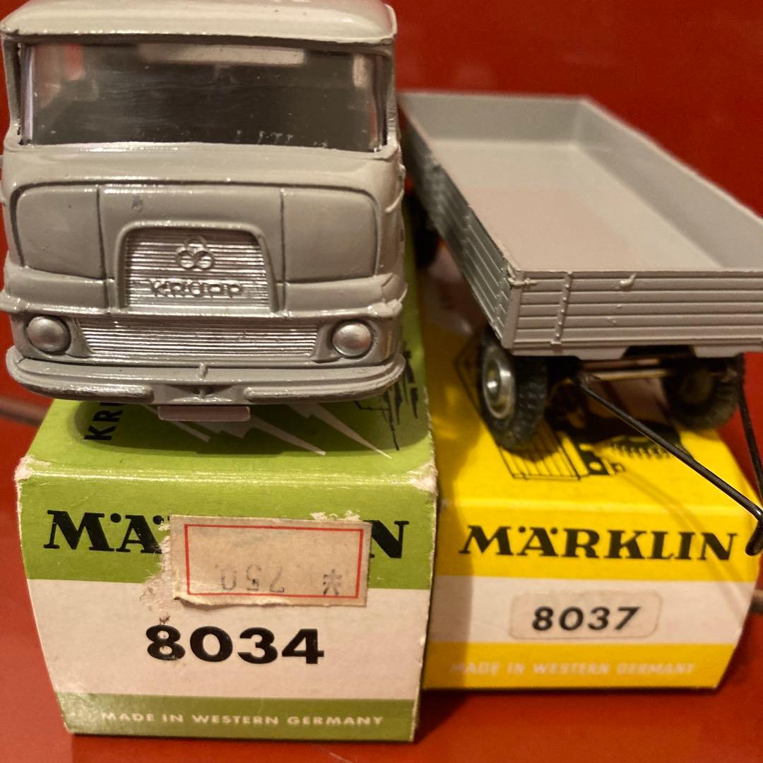 メルクリン、NO8034.8037 クルッ、ローリー、トレイラー　1950年代末