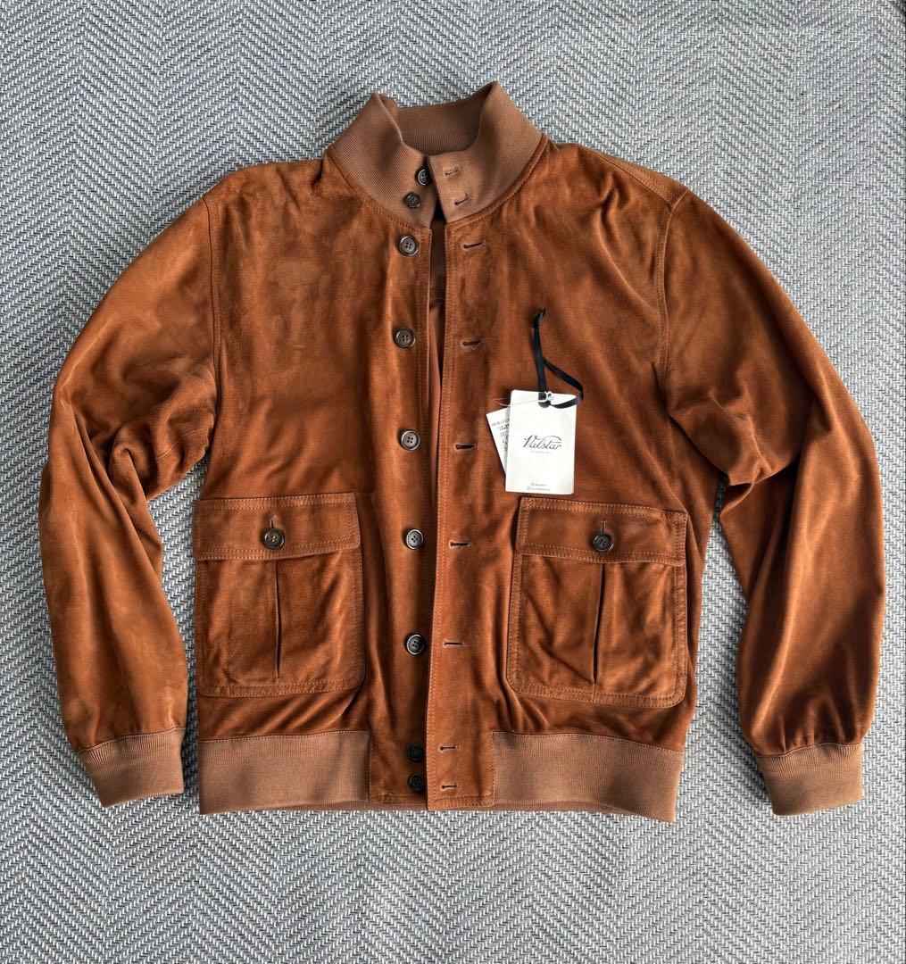 VALSTAR ゴートスエード ドライビングブルゾン　48