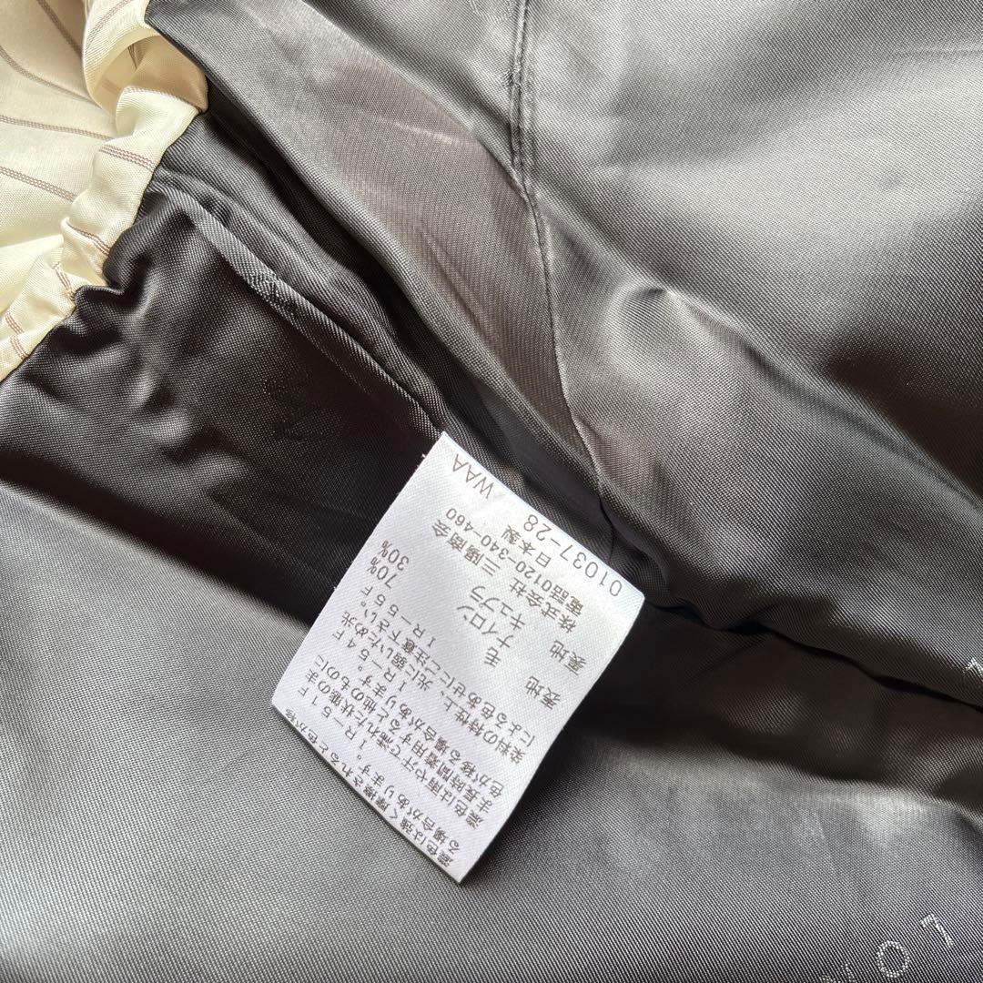 マッキントッシュロンドン44大きいサイズブラック フード付きロングコート15万