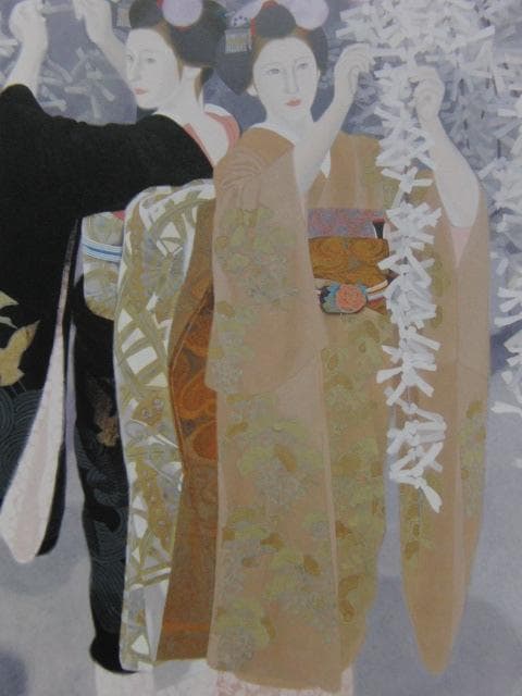 室井東志生、【夢結】、希少な額装用画集より、新品額装付