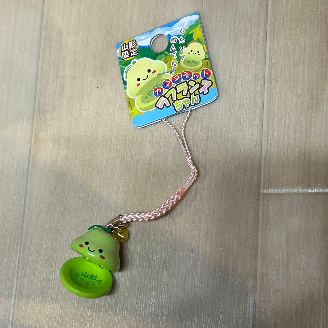 激レア！ラフランスちゃん　山形　ご当地　カスタネット　根付　レトロ