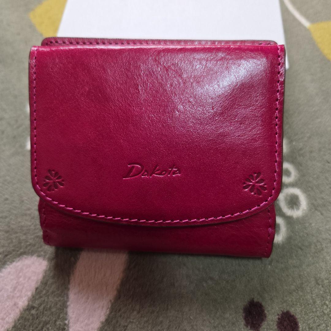 Dakota 二つ折り財布 赤 レザー★追記あり