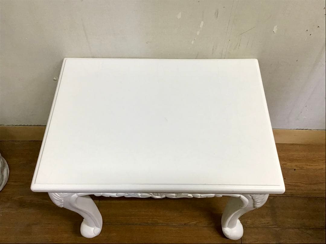 Nino☆管283☆ヨーロピアンクラシック☆姫系☆白家具☆ネストテーブル