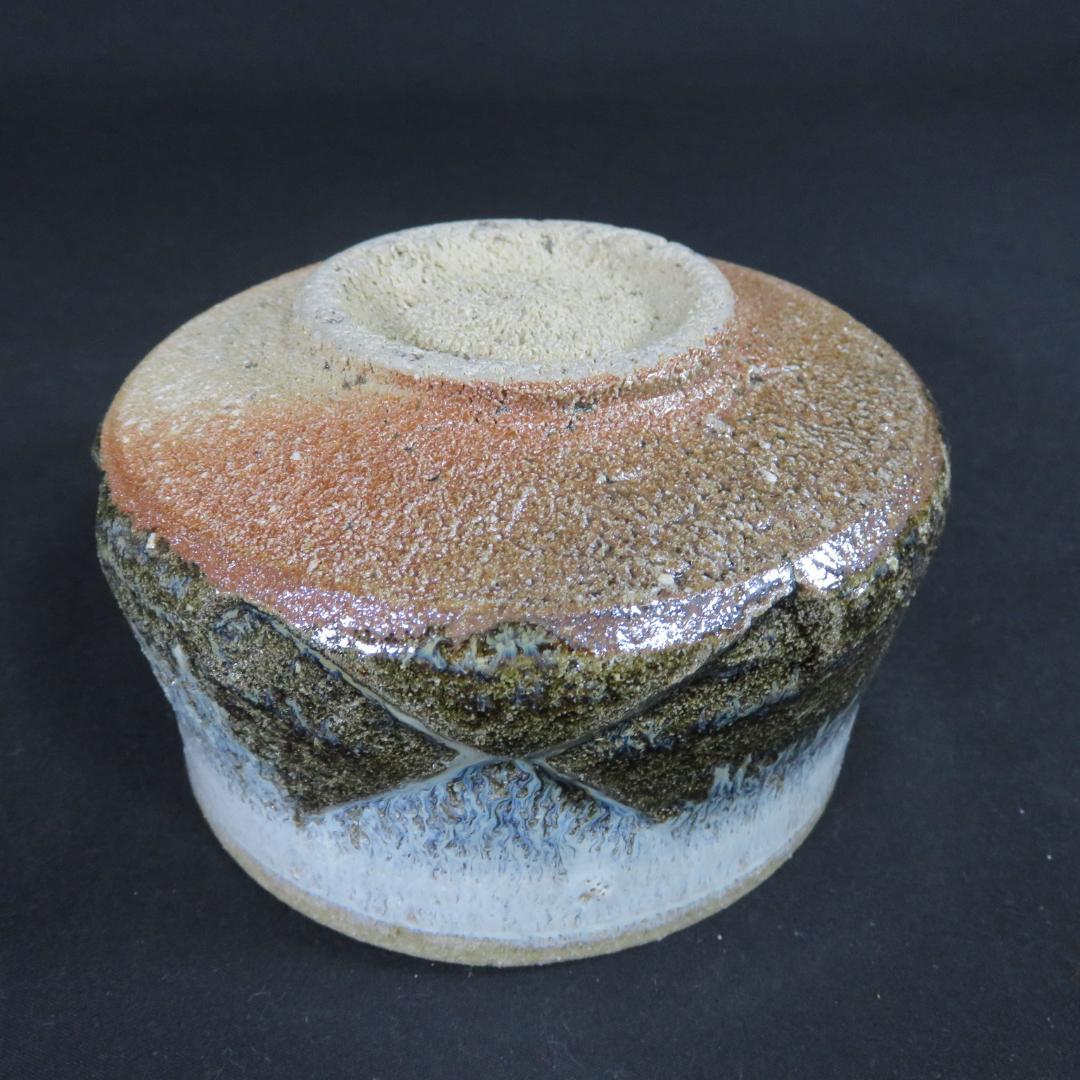 茶碗 斑唐津 七代 江口宗山 木箱 共箱 抹茶碗 茶器 茶道具