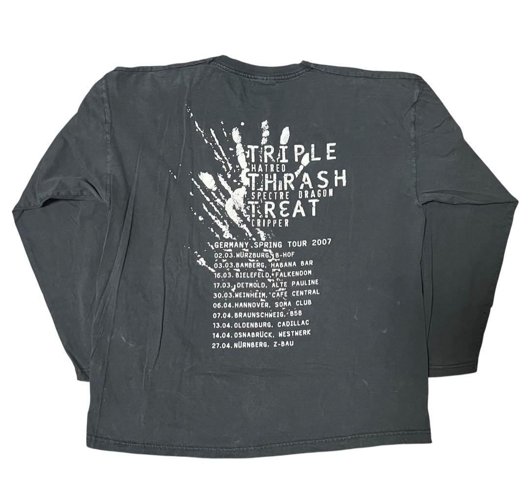 TRIPLE THRASH TREAT ツアーTシャツ L 黒 y2k ブラック