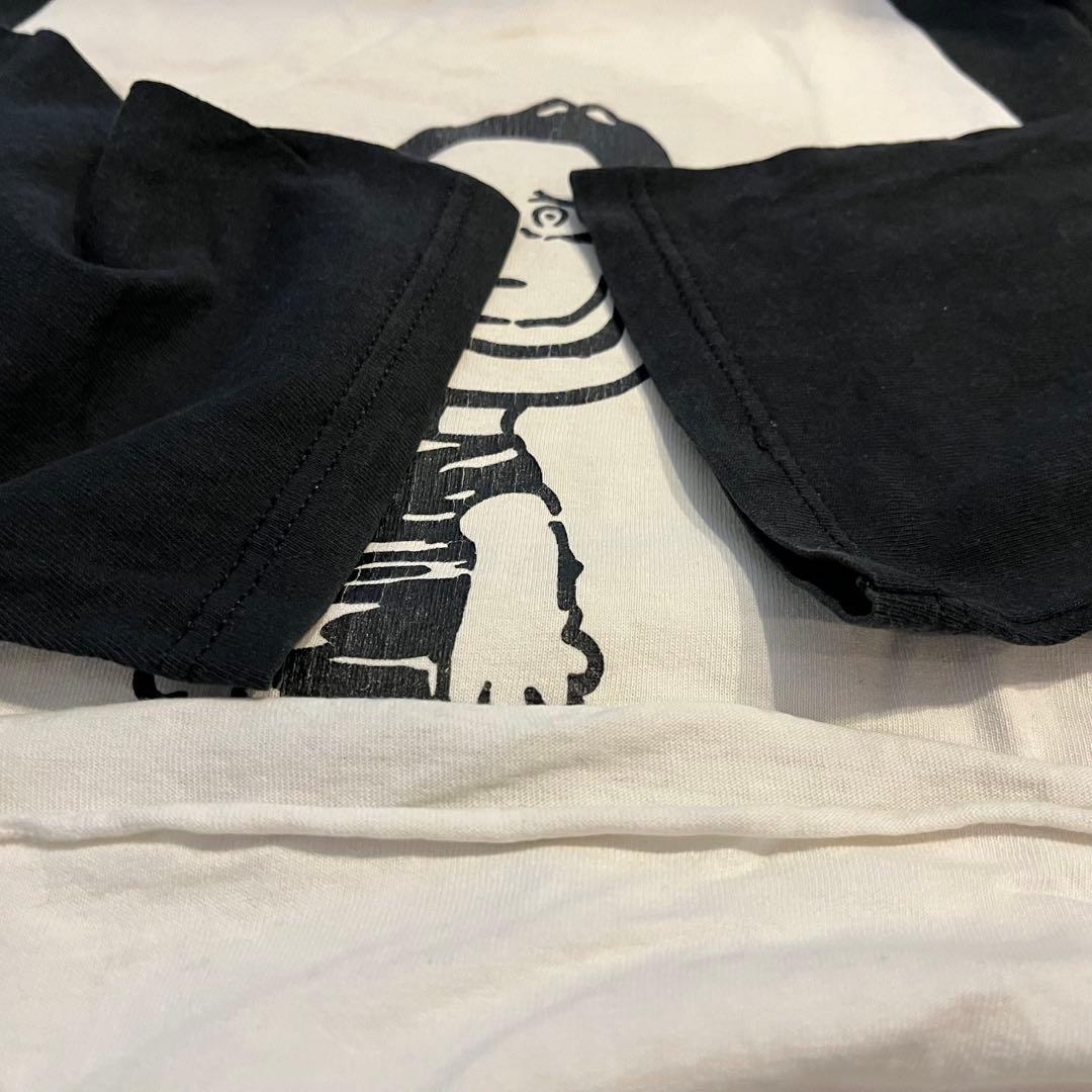 【USA製】90s マリリンマンソン × スヌーピー 7分袖 ラグランTシャツL