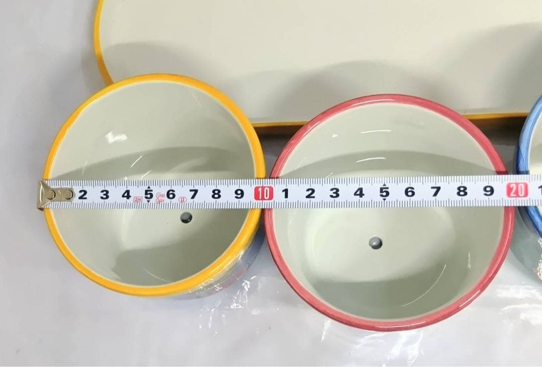 植木鉢 セット ポルトガル製　3鉢　陶器製　ジョウロ スコップ付き アンティーク