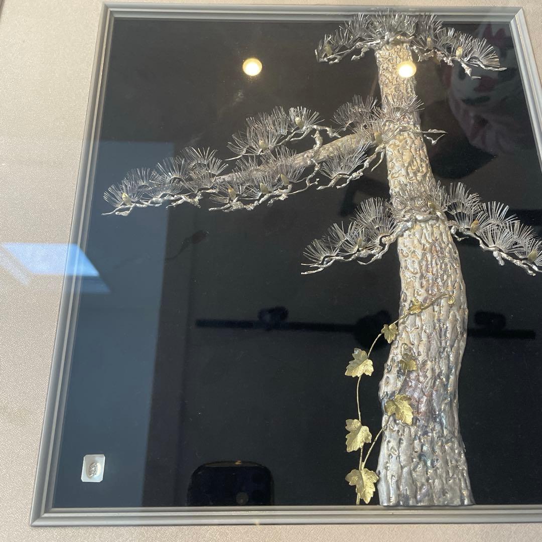 純銀　貴金属画