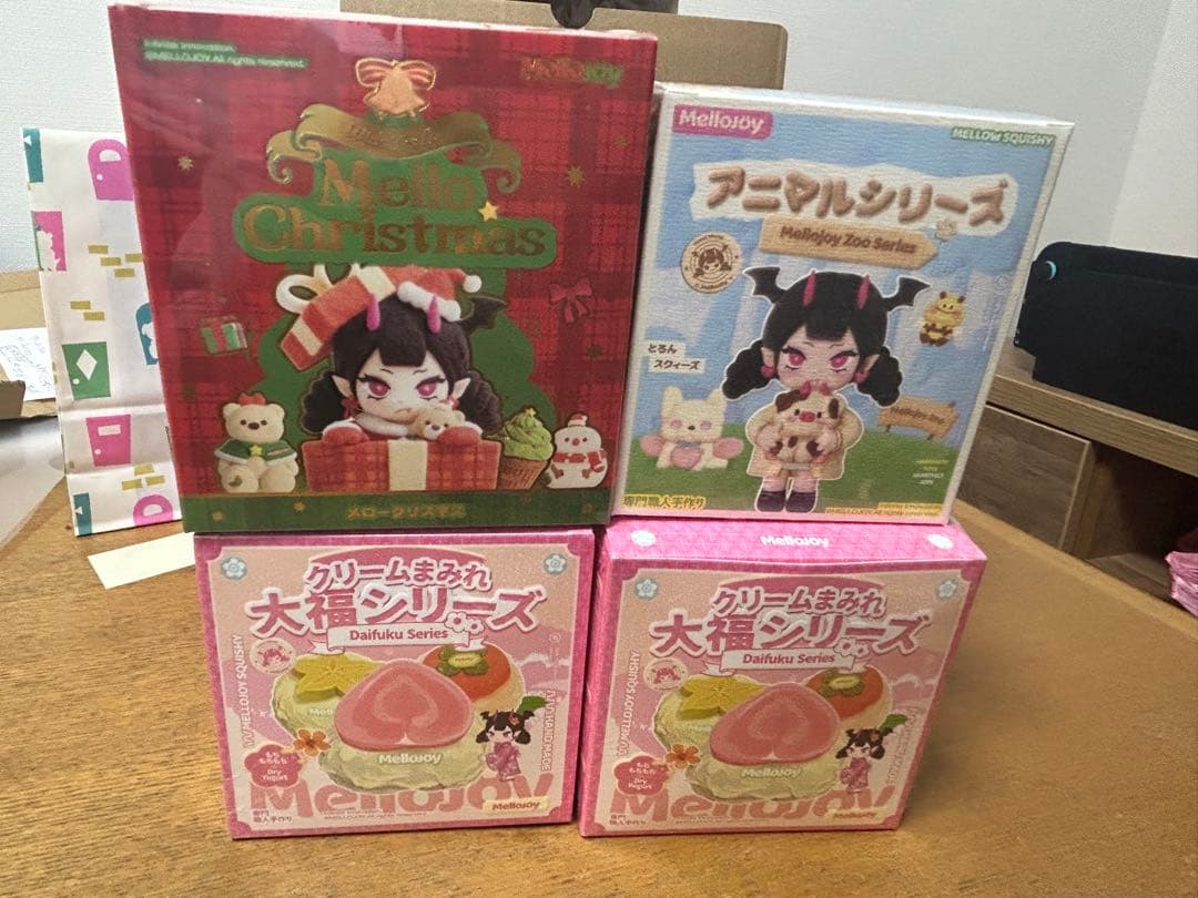新品　mellojoy メロジョイ　未開封4箱セット 大福　クリスマス　アニマル
