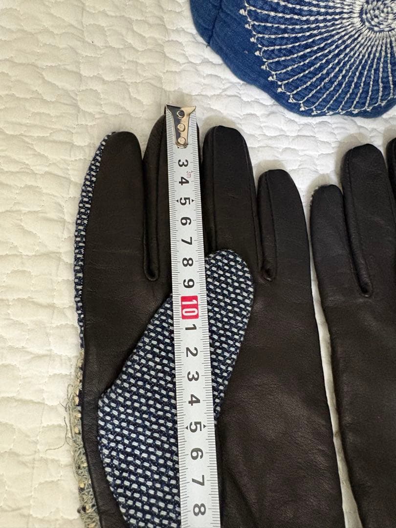 美品レア　キャピタル　刺子とレザーグローブ　手袋　襤褸　BORO サイズ3