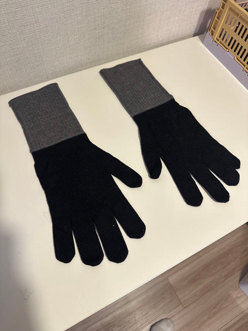 LVロゴ刺繍 ニット手袋 フリーサイズ