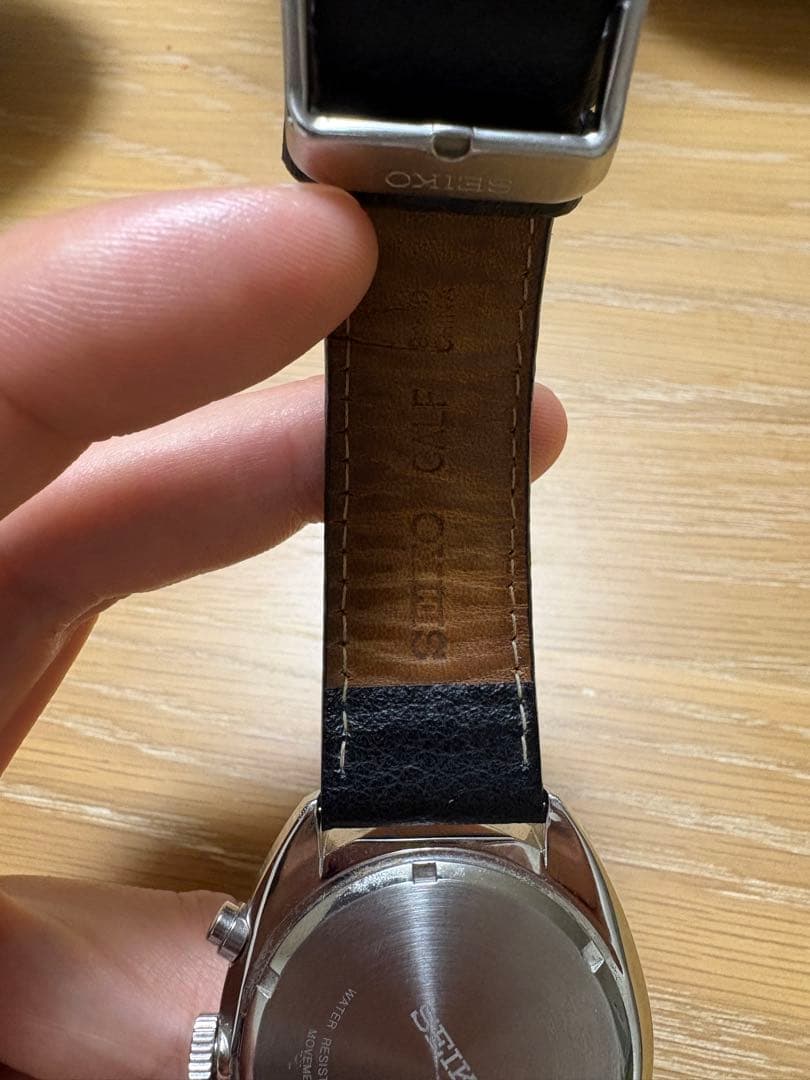 SEIKO クロノグラフ 腕時計 シルバー/ブラック