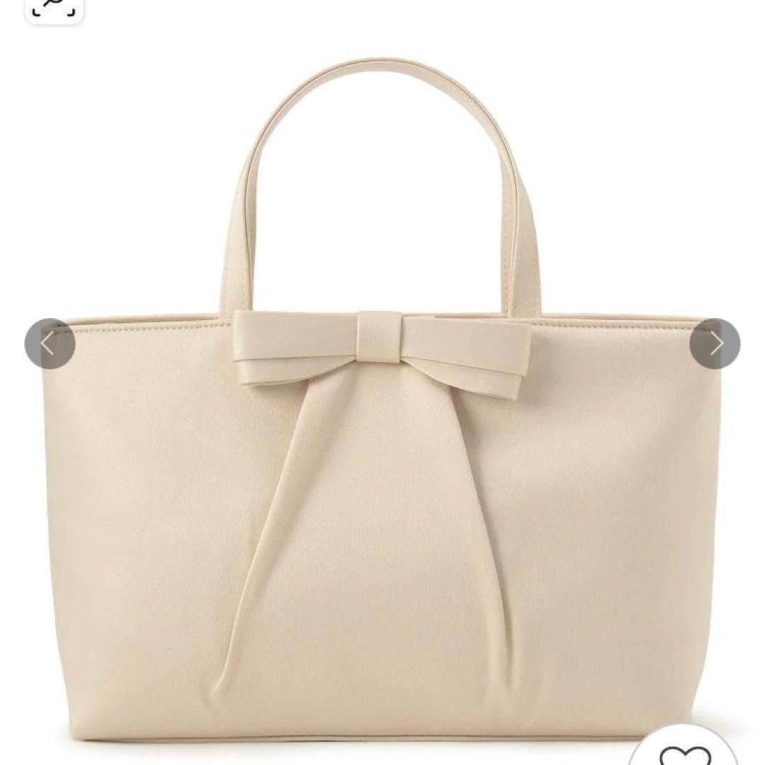 【 新品 タグ付 】東京ソワール リボン バッグ 入学 入園 ベージュフォーマル