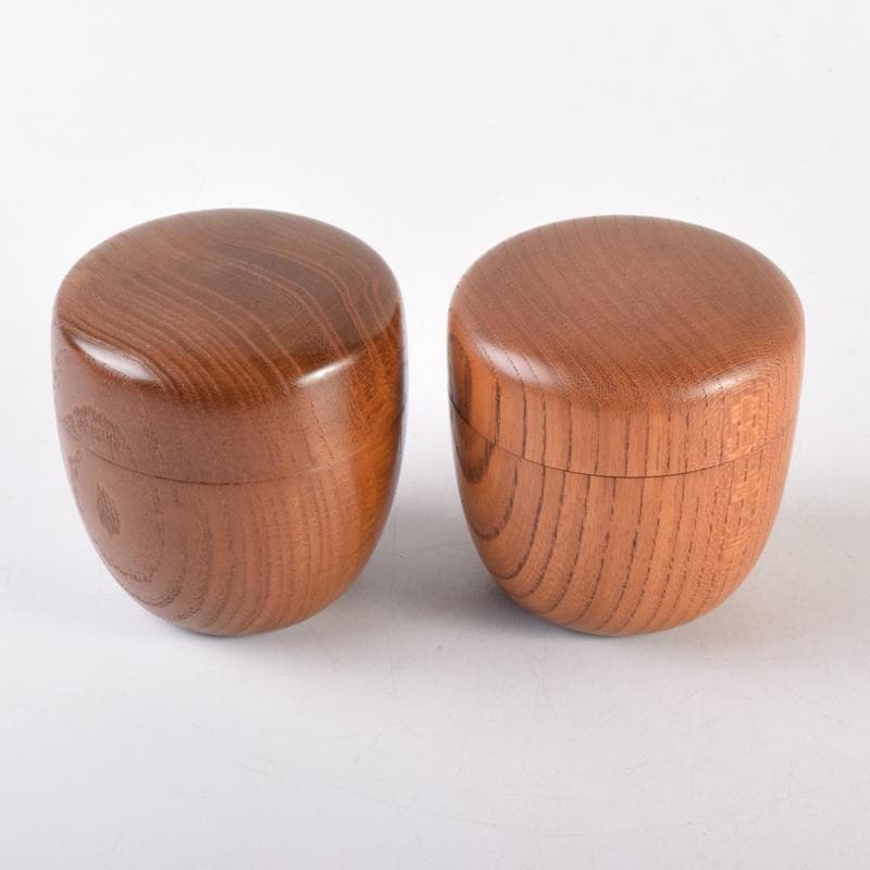 茶道具　桑茶入　棗　香合　4点まとめて　時代箱付　V　7041