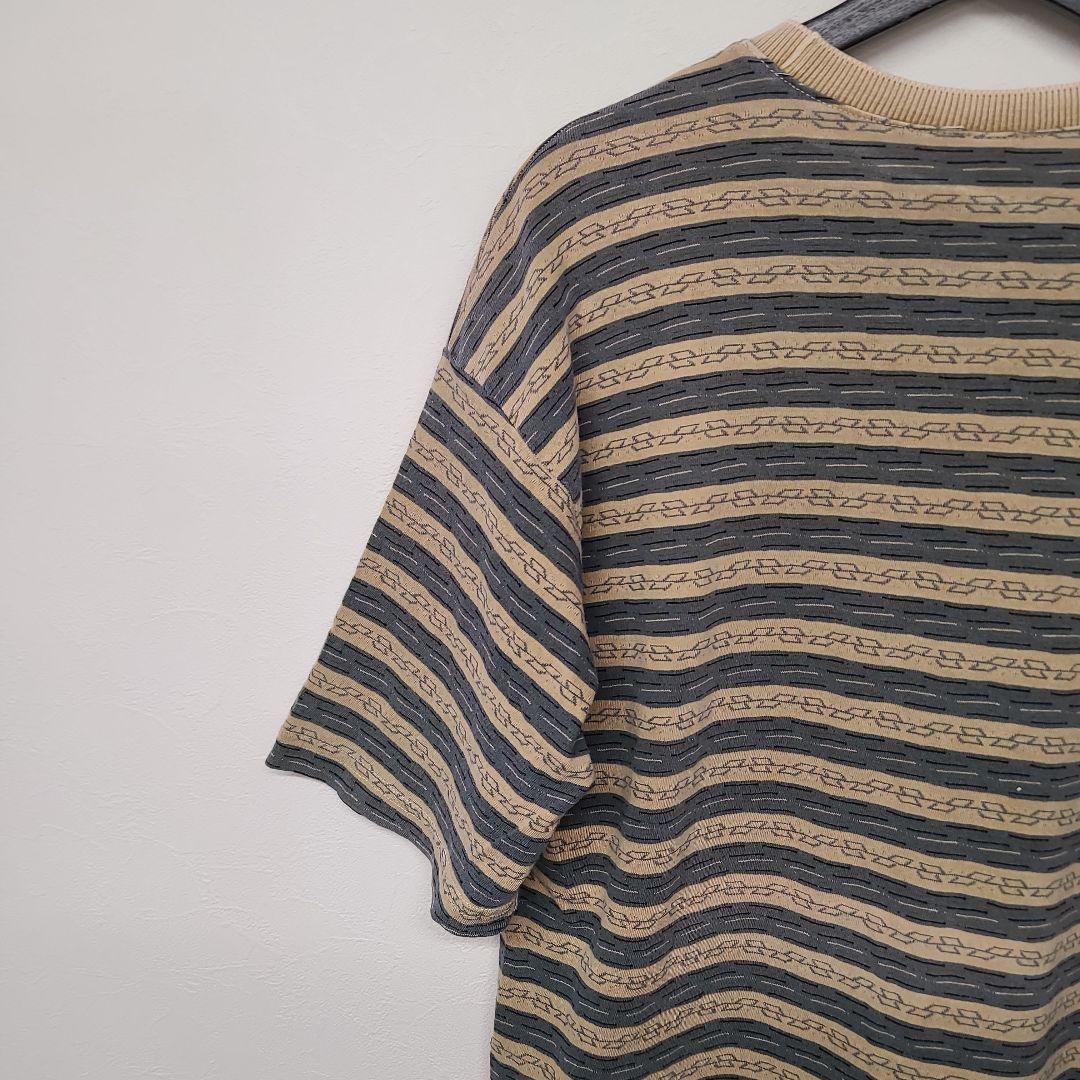 80s USA製 GRAMICCIグラミチ ジャガードボーダーT ポケットT