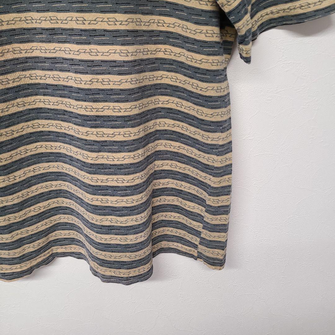 80s USA製 GRAMICCIグラミチ ジャガードボーダーT ポケットT