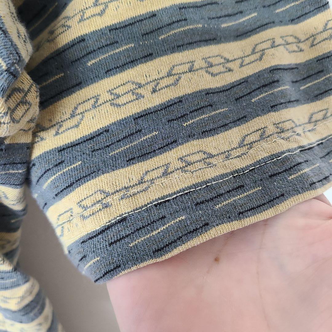 80s USA製 GRAMICCIグラミチ ジャガードボーダーT ポケットT