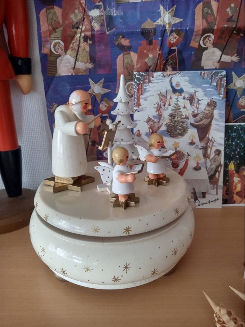 ドイツ　REUGE ザイフェン　オルゴール　天使　　クリスマス