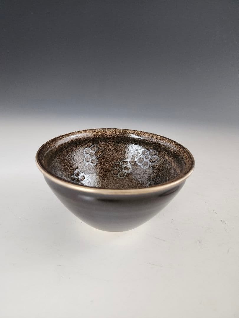 天目茶碗　天目台　天目仕服　紙箱入　茶碗　作者　草山